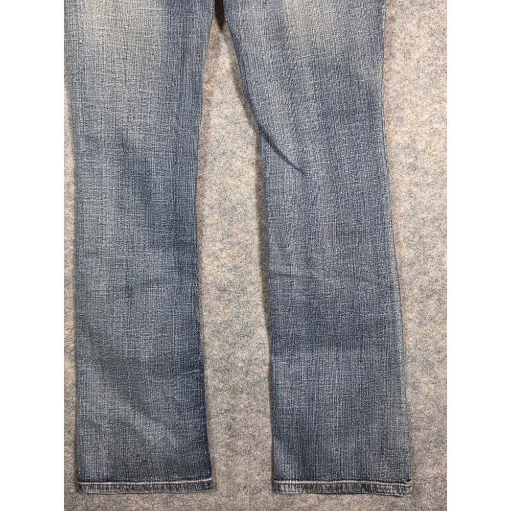 Mudd Womens Low Rise Bootcut Jeans Size 5 Medium Wash Y2K Pants Embellished Gems - Picture 12 of 14